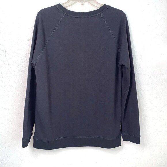 Bethany Mota Skull Christmas Sweatshirt Womens Medium Sequins Grey Red White - Picture 3 of 11